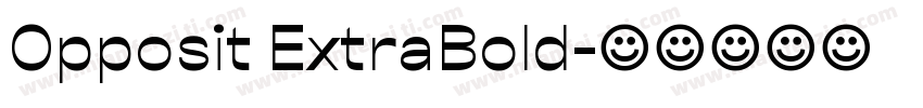Opposit ExtraBold字体转换